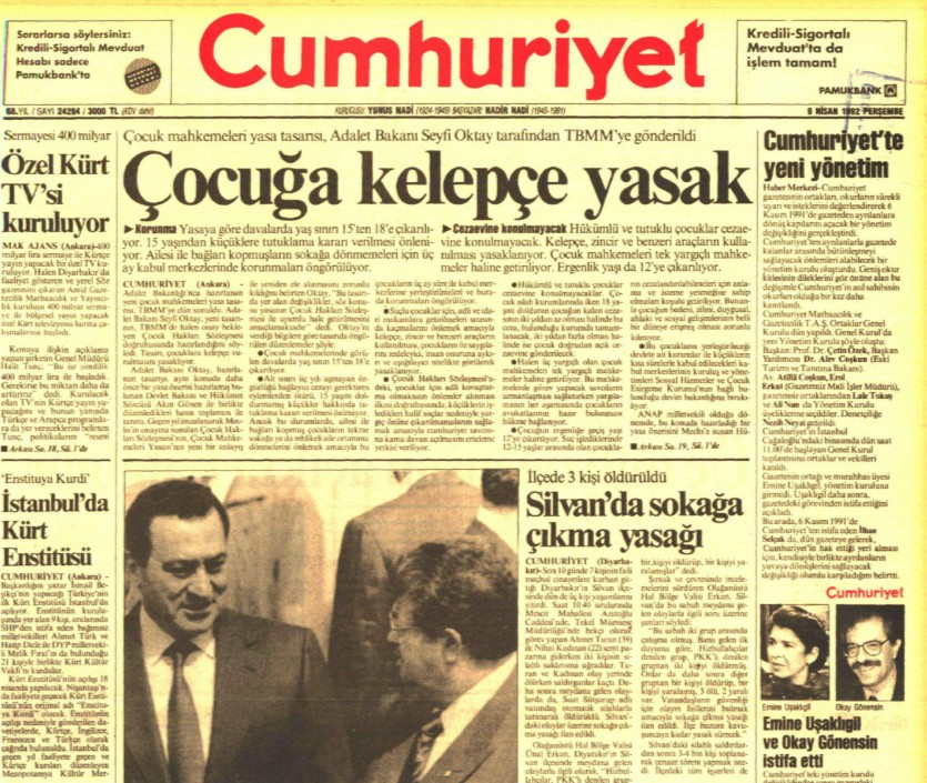 9nisan1992cumhuriyet 9 Nisan1992 Cumhuriyet