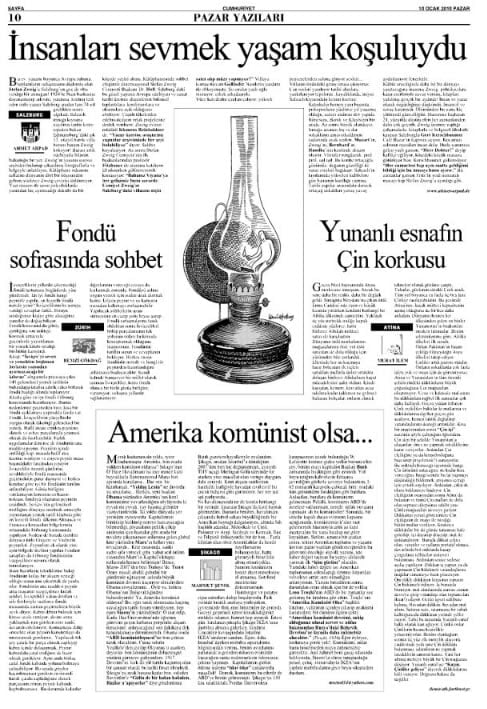 Fondü masasının bitmeyen tartışması